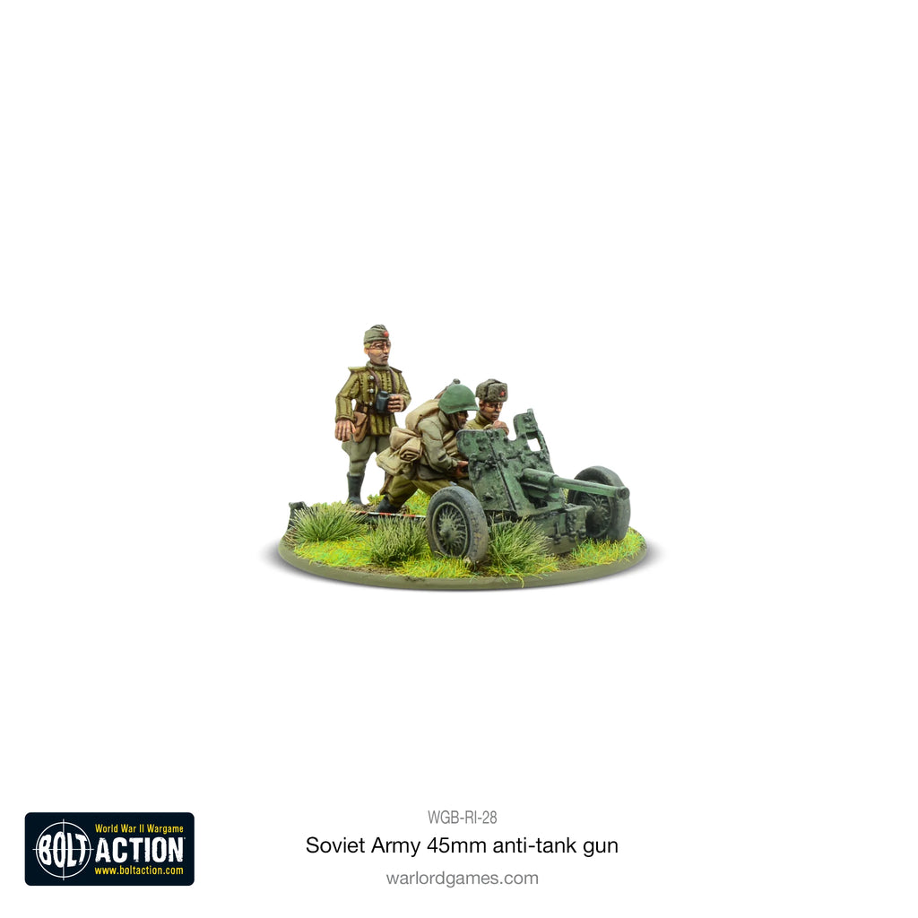 Soviet 45mm Anti-Tank Gun - 28mm - Bolt Action - WGB-RI-28 - UNPAINTED