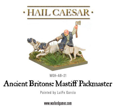 Ancient Britons: Mastiff Packmaster - 28mm - Hail Caesar - WG-CE-MAS-1