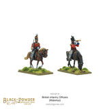 Mounted Napoleonic British infantry Officers - 28mm - Black Powder - WGN-BR-30