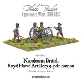 British royal horse artillery 9 pounder cannon - 28mm - Black Powder - WGN-BR-32