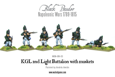 KGL 2nd Light Battalion With Muskets - 28mm - Black Powder - WGN-BR-33
