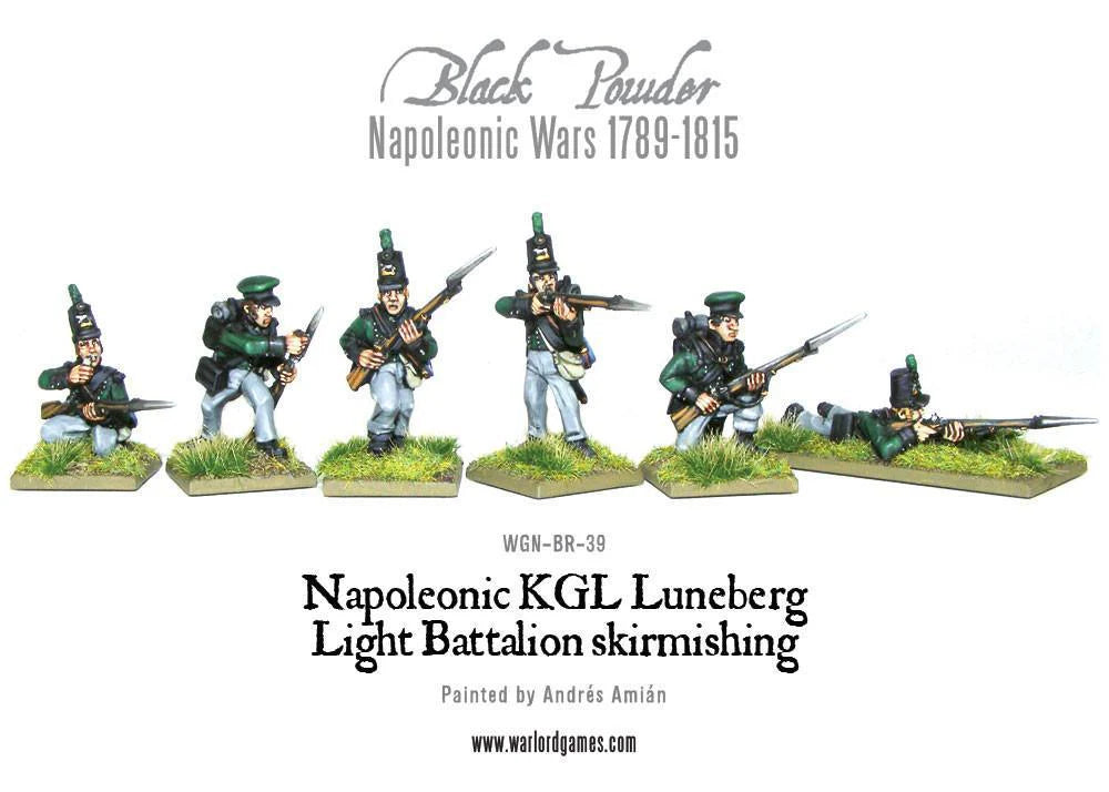 KGL Luneberg Light Battalion Skirmishing - 28mm - Black Powder - WGN-BR-39