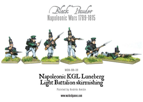 KGL Luneberg Light Battalion Skirmishing - 28mm - Black Powder - WGN-BR-39