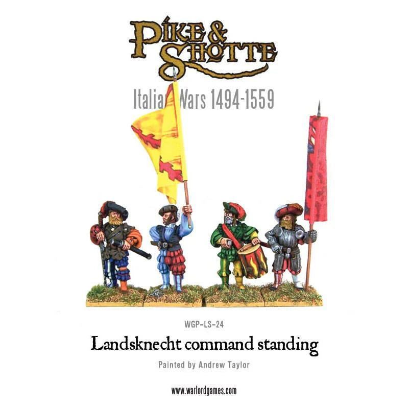 Landsknecht Command Standing - 28mm - Pike & Shotte - WGP-LS-24