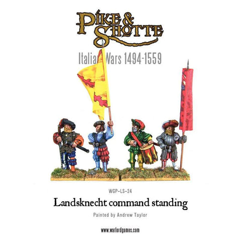 Landsknecht Command Standing - 28mm - Pike & Shotte - WGP-LS-24