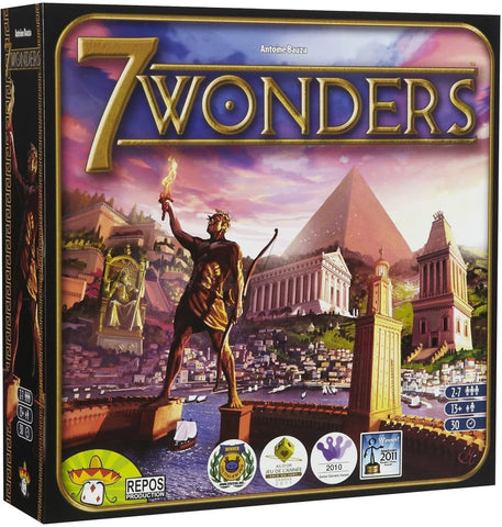 7 Wonders - Repos Production - Boardgame - USED - @
