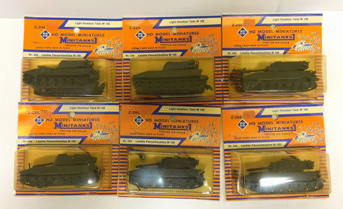 Roco - Z-244 - Minitanks - Leichte Pazerhaubitze x 6 - 1:87