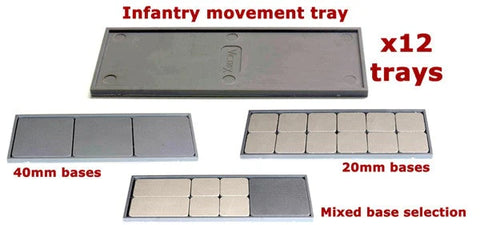 Pllastic bases infantry movement trays - Victrix - VXB003