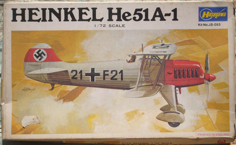 Heinkel He51A-1 - 1:72 - Hasegawa - JS-053