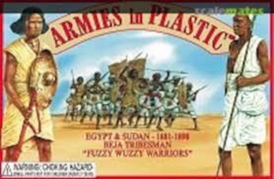 Beja Tribesman Fuzzy Wuzzy Warriors - 1:32 - Armies in plastic - 5441