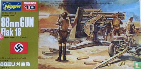 88mm Gun Flak 18  - 1;72 . Hasegawa - MB-010:250