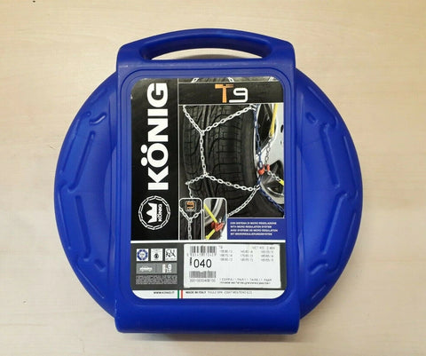 CATENE DA NEVE - KONIG T9 - 9MM - MISURA 040 - USED