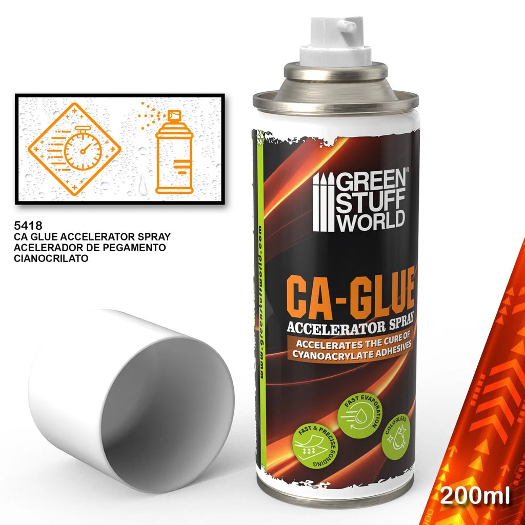 Ca-glue accelerator spray - 200ml - GREEN STUFF