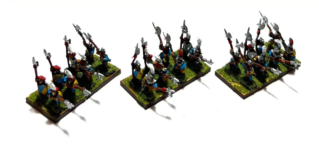 Empire Halberdiers Elite - 10mm - Warmaster - PAINTED - CP@
