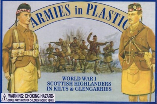 WWI Scottish Highlanders Kilts & Glengarries - 1:32 - Armies in plastic - 5407