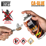Ca-glue accelerator spray - 200ml - GREEN STUFF
