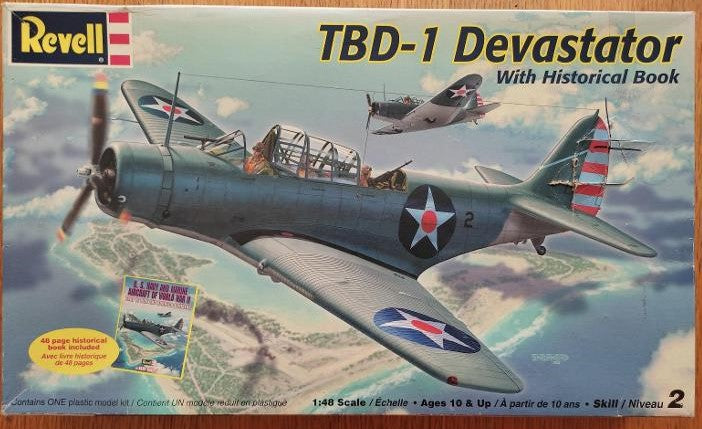 TBD-1 Devastator With Historical Book - 1:48 - Revell - 85-6875