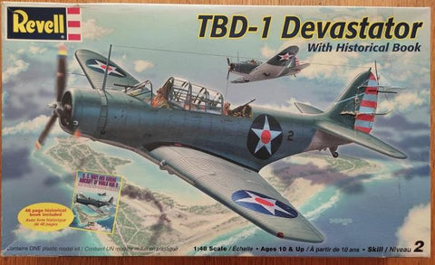 TBD-1 Devastator With Historical Book - 1:48 - Revell - 85-6875