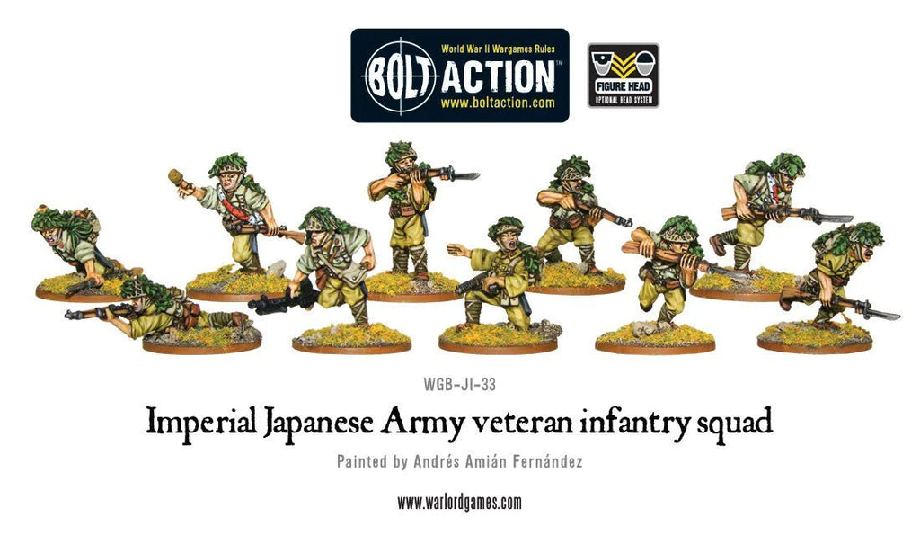 Japanese veteran infantry squad - 28mm - Bolt Action - 402216003