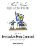 Napoleonic Prussian Landwehr command - 28mm - Black Powder - WGN-PRU-22
