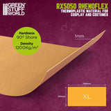 Eva foam - Worbla Thermoplastic - XL - 1000x500mm - Green Stuff