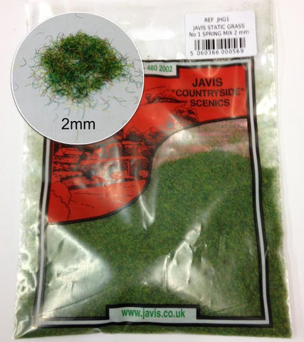 JAVIS - JHG1 - Static Grass - Spring Mix12s 2mm 15gms approx
