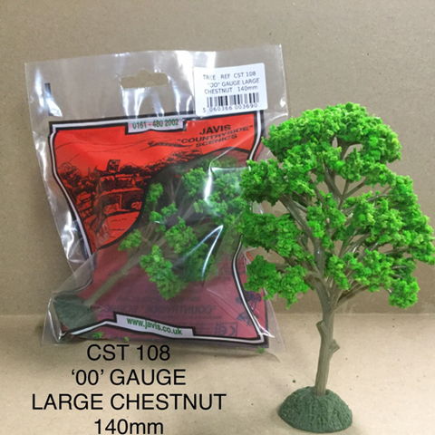 JAVIS - CST108 - TREES - 140mm OO LARGE CHESTNUT - pkd 3 per box