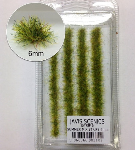 JAVIS - JSTRIP6 - Static Grass Strips - Summer 6mm