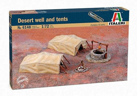 Desert well and tents - 1:72 - Italeri - 6148 - @