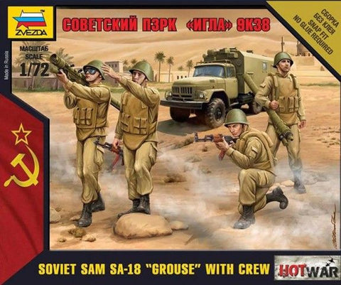 Zvezda - 7412 - Soviet sam SA-18 "Grouse" with crew - 1:72