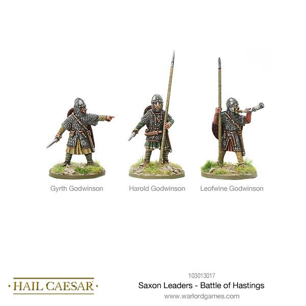 Warlord games - Hail Caesar - Saxon leaders battle of Hastings - 28mm
