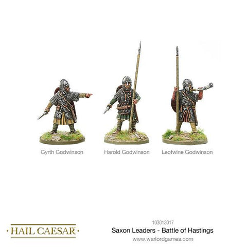Warlord games - Hail Caesar - Saxon leaders battle of Hastings - 28mm