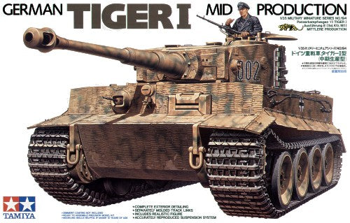 Tamiya - 35194 - Pz.Kpfw.VI Tiger I Ausf.E, Sd.Kfz.181 Middle version - 1:35