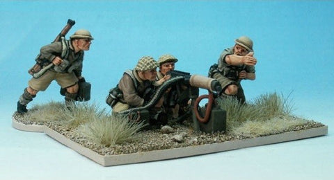 British Vickers machine gun and four crew - 28mm - Perry - WW10