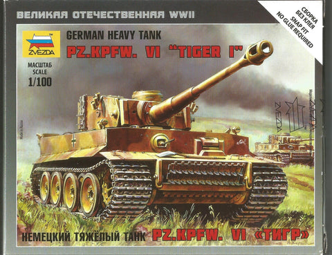 Zvezda 6256 - German heavy tank Pz.Kpfw.VI Tiger 1 - 1:100