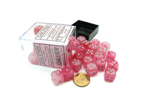 Ghostly glow Pink/silver - 16mm - Chessex - 27924 - @
