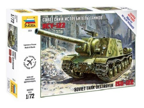 ISU-122 Soviet Tank Destroyer - 1:72 - Zvezda - 5054 - @