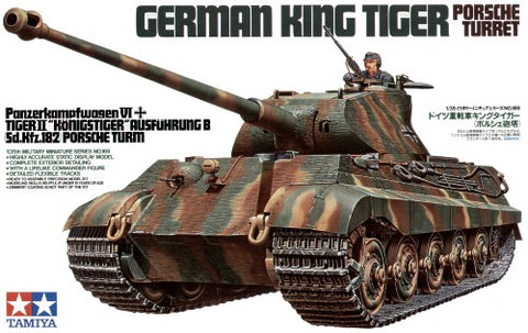 Tamiya 35169 - Pz.Kpfw.VI King Tiger Sd.Kfz.182 with Porsche Turret - 1:35