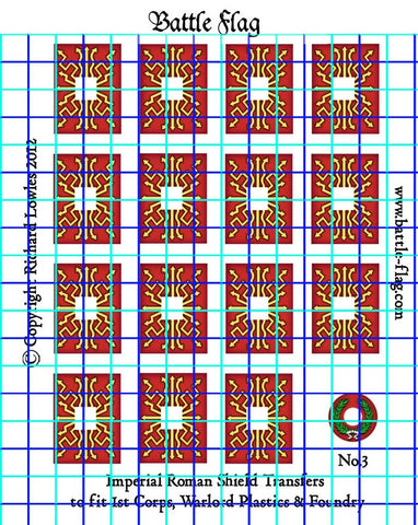 Battle Flag - Early Imperial Roman Legionary Shield Design - 28mm - EIRL3