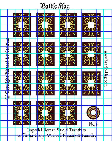 Battle Flag - Early Imperial Roman Legionary Shield Design - 28mm - EIRL4