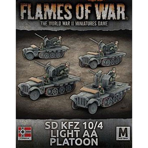 Flames of war - GBX111 - SD KFZ 10/4 light AA platoon - 1:100