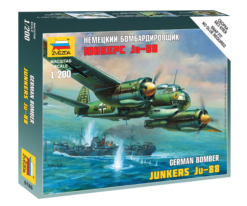 Zvezda - 6186 - Junkers Ju-88A-4 - 1:200