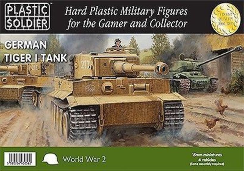 German Tiger I Tank - 15mm - Plastic Soldier - WW2V15017 - @