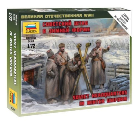 Zvezda - 6231 - Soviet Headquarters in winter uniform - 1:72