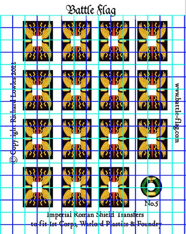 Battle Flag - Early Imperial Roman Legionary Shield Design - 28mm - EIRL5