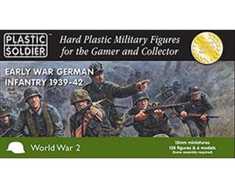 Plastic Soldier - WW2015008 - Early war German infantry 1939-42 - 15mm