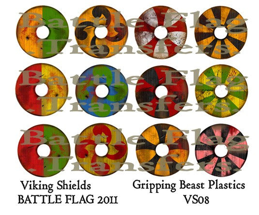 Battle Flag - Viking Shield designs (Dark Ages) - 28mm - VS08