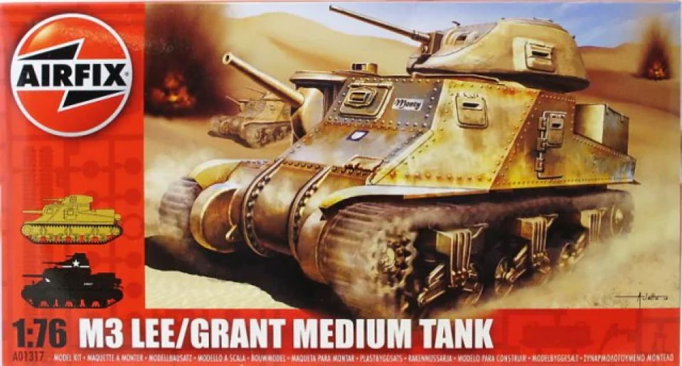 M3 Lee/Grant Medium Tank - 1:76 - Airfix - 01317
