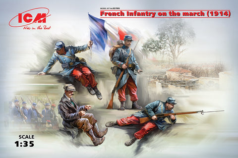 ICM - 35705 - French infantry on the march (1914) - 1:35