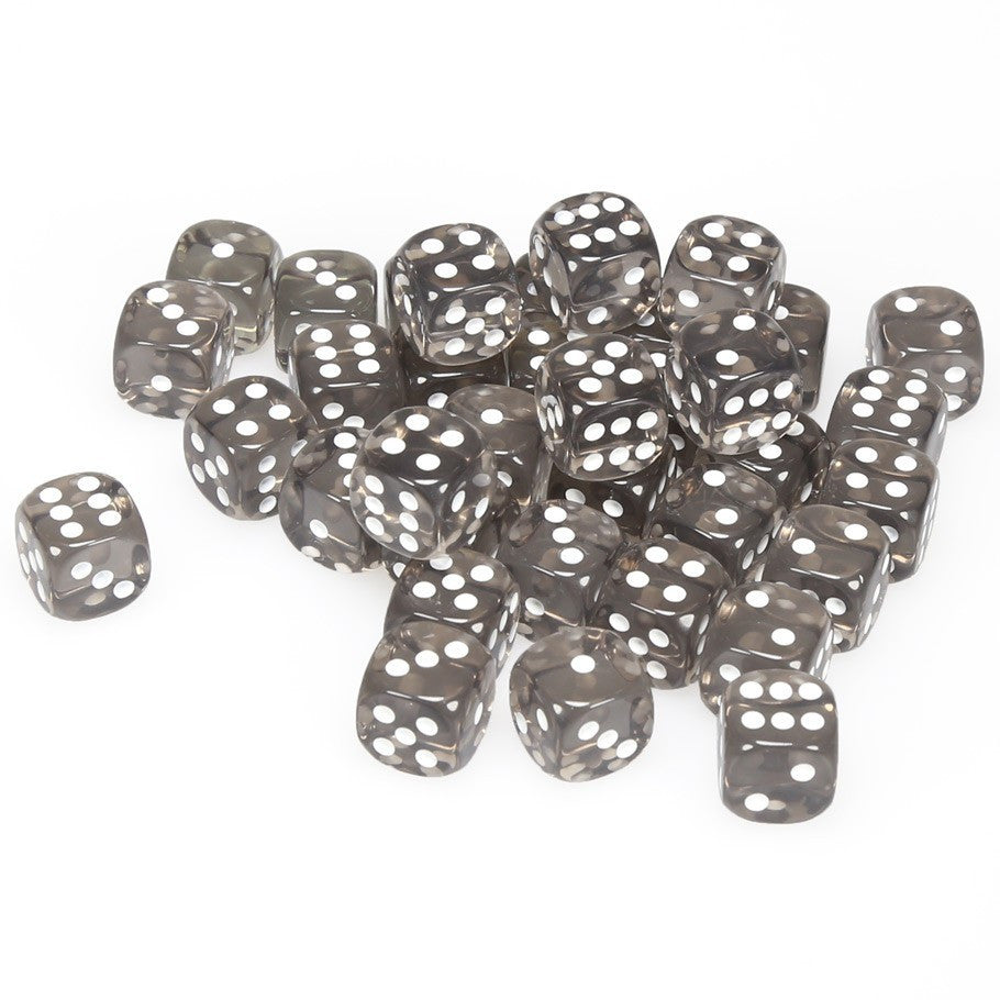 Smoke w/white - Dice block (12mm) - Chessex - 23808 - @